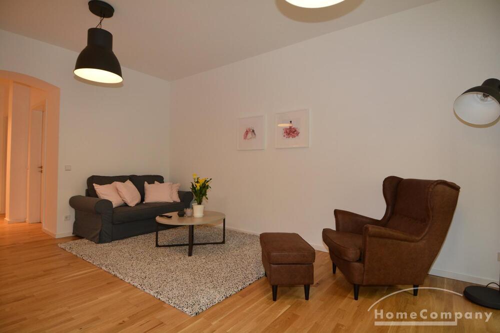 Beautiful one bedroom apartment on the ground floor in Mitte, Berlin, furnished