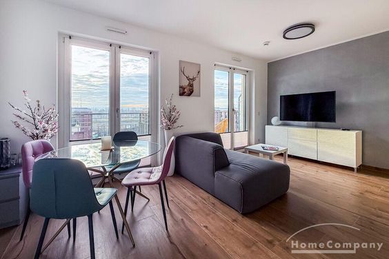 Möbliert/Furnished 1-Zimmer Apartment in Dresden-Hafencity mit Balkon max. 2 Personen