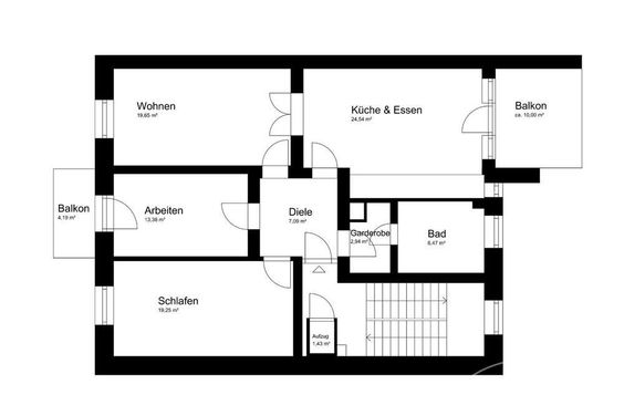 Nordend (8071041)  hochwertig, energetisch sanierter Altbau