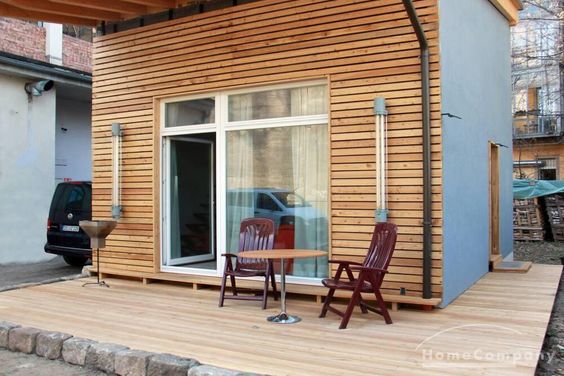 Möbliert/Furnished Tiny House mit Terrasse in Dresden-Neustadt max. 3 Personen