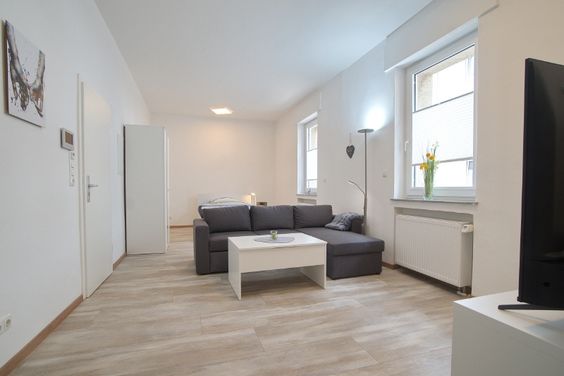 Bright, fully renovated and furnished apartment for your professional stay, with stylish large shower room and internet access.