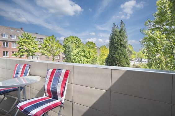 Helle, möblierte Wohnung in direkter Citylage von Herten, PKW-Stellplatz möglich, Internetzugang