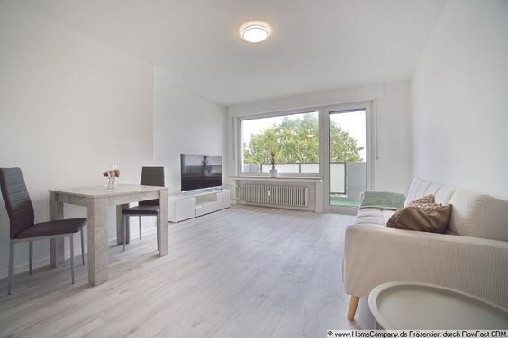 Modern möblierte 2-Zimmer-Wohnung mit Balkon und Stadtblick in zentraler Lage von Dortmund – Erstbezug nach Renovierung